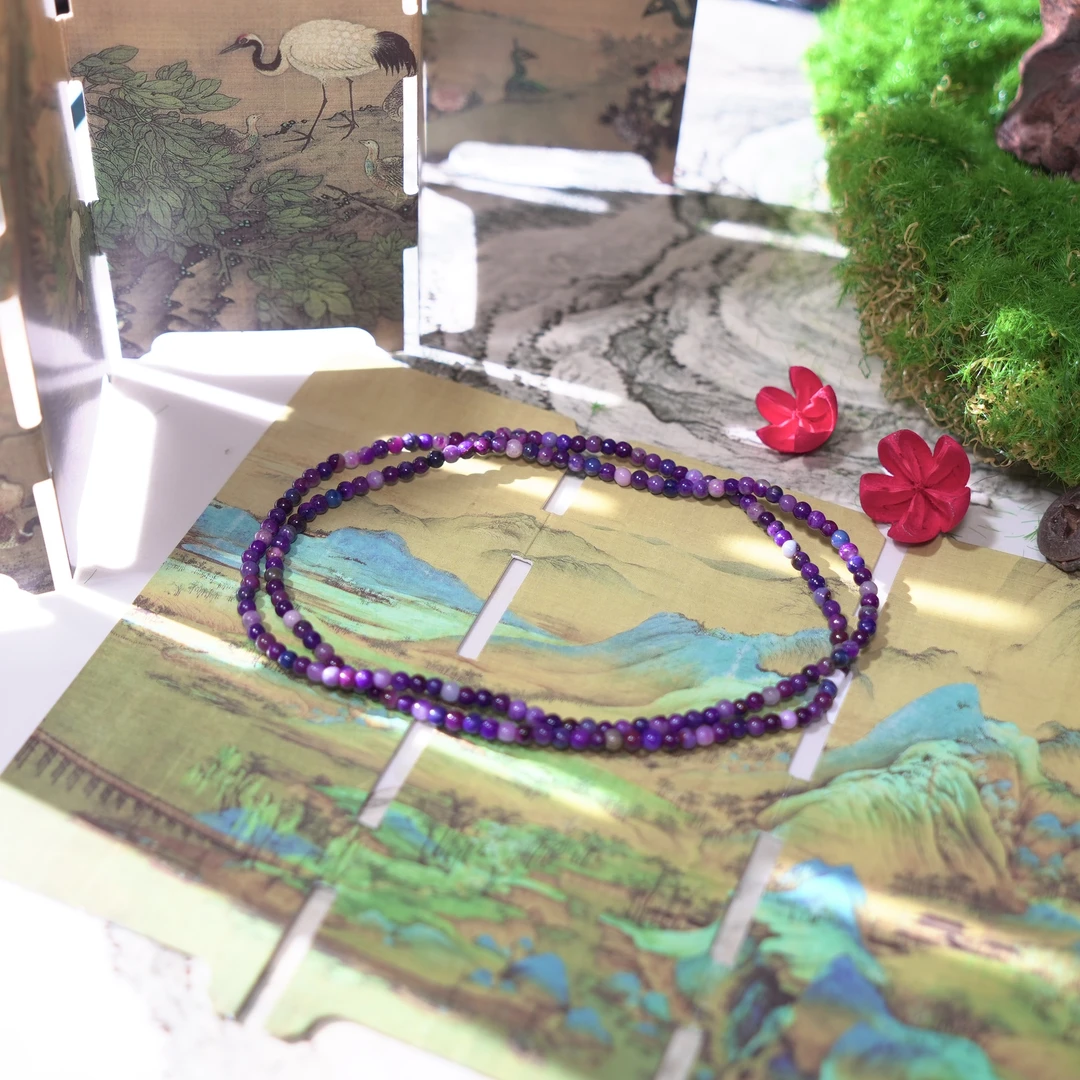 舒俱来小米珠糖果小米圆珠项链9230约3.3mm