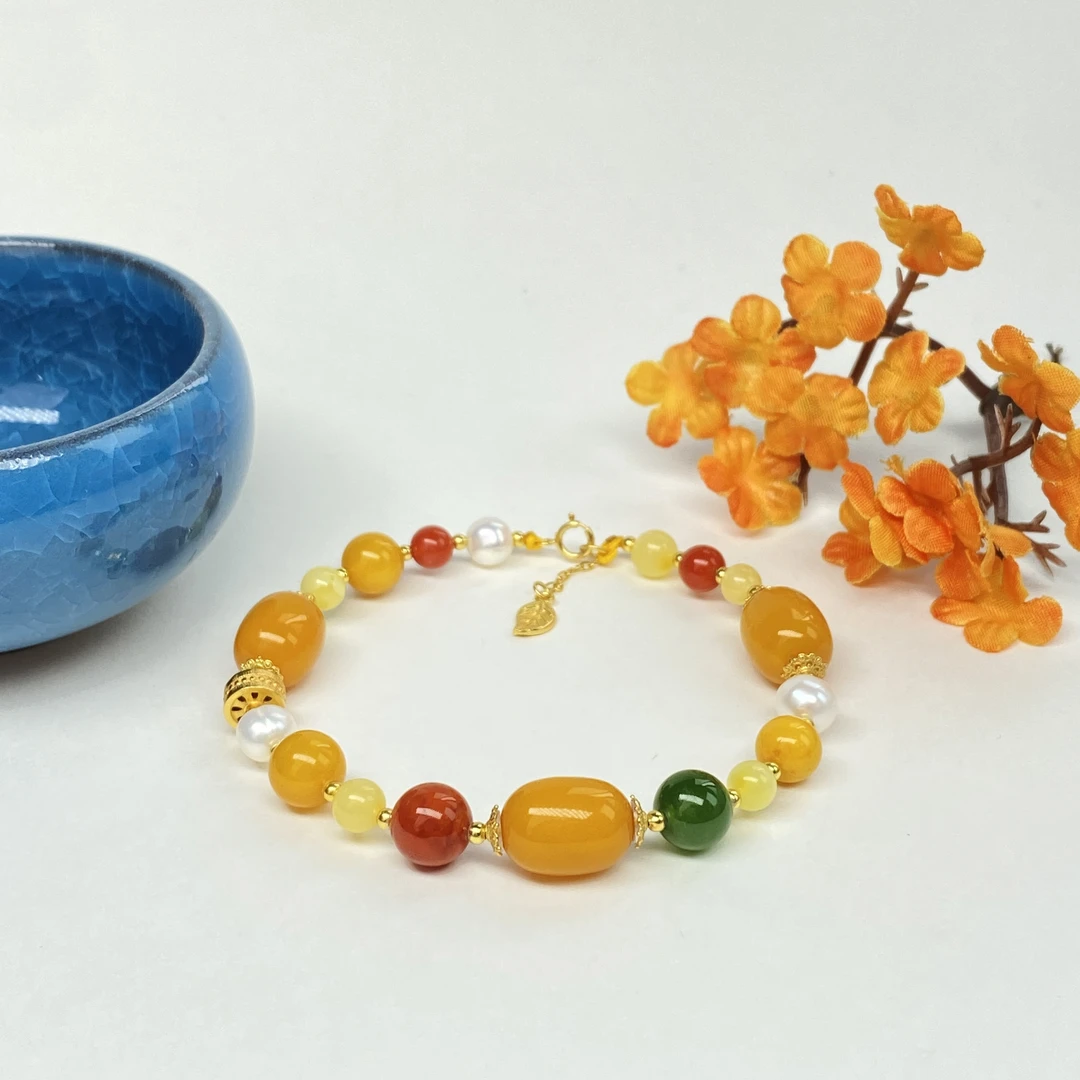 【小北好物】蜜蜡DIY单圈手串【多样性发一件】2QH03X977