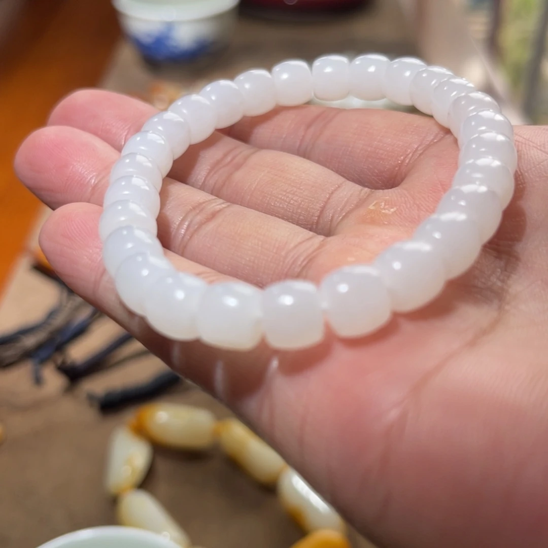 F***e和田玉未镶嵌手链