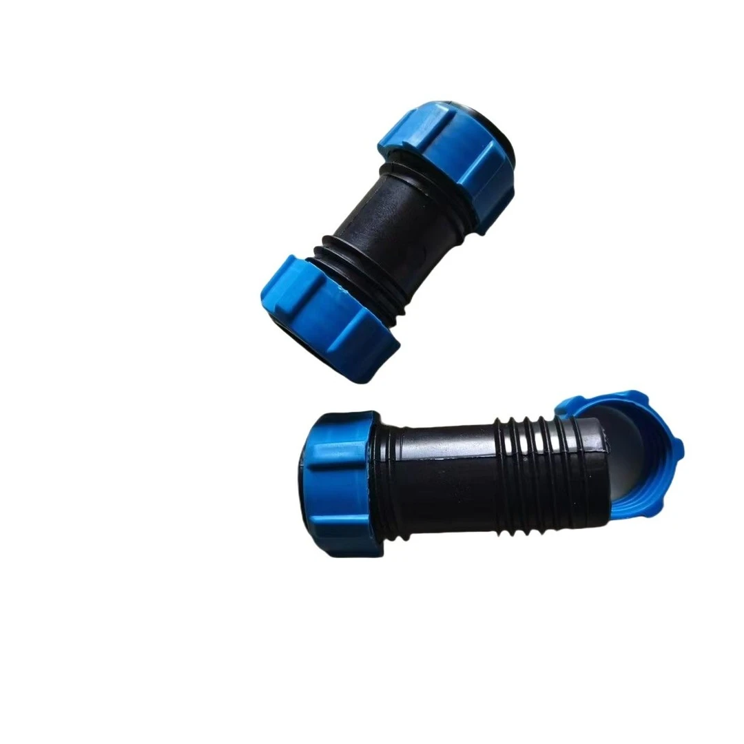 1寸微喷带拉环直接 28直通 1寸软管直通 一寸微喷带螺纹直通开关