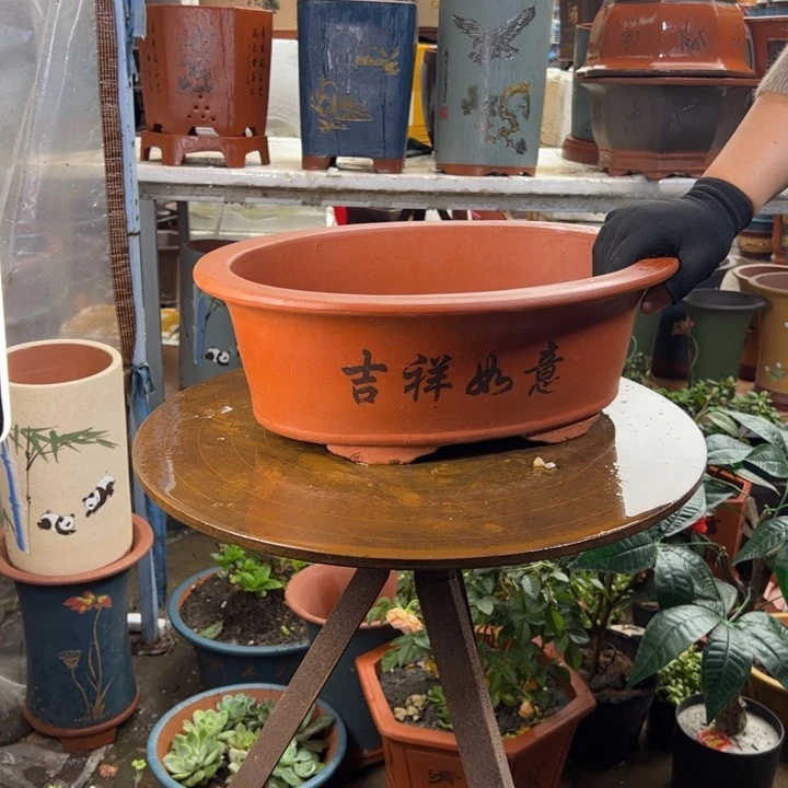 38红椭圆花盆花盆花盆