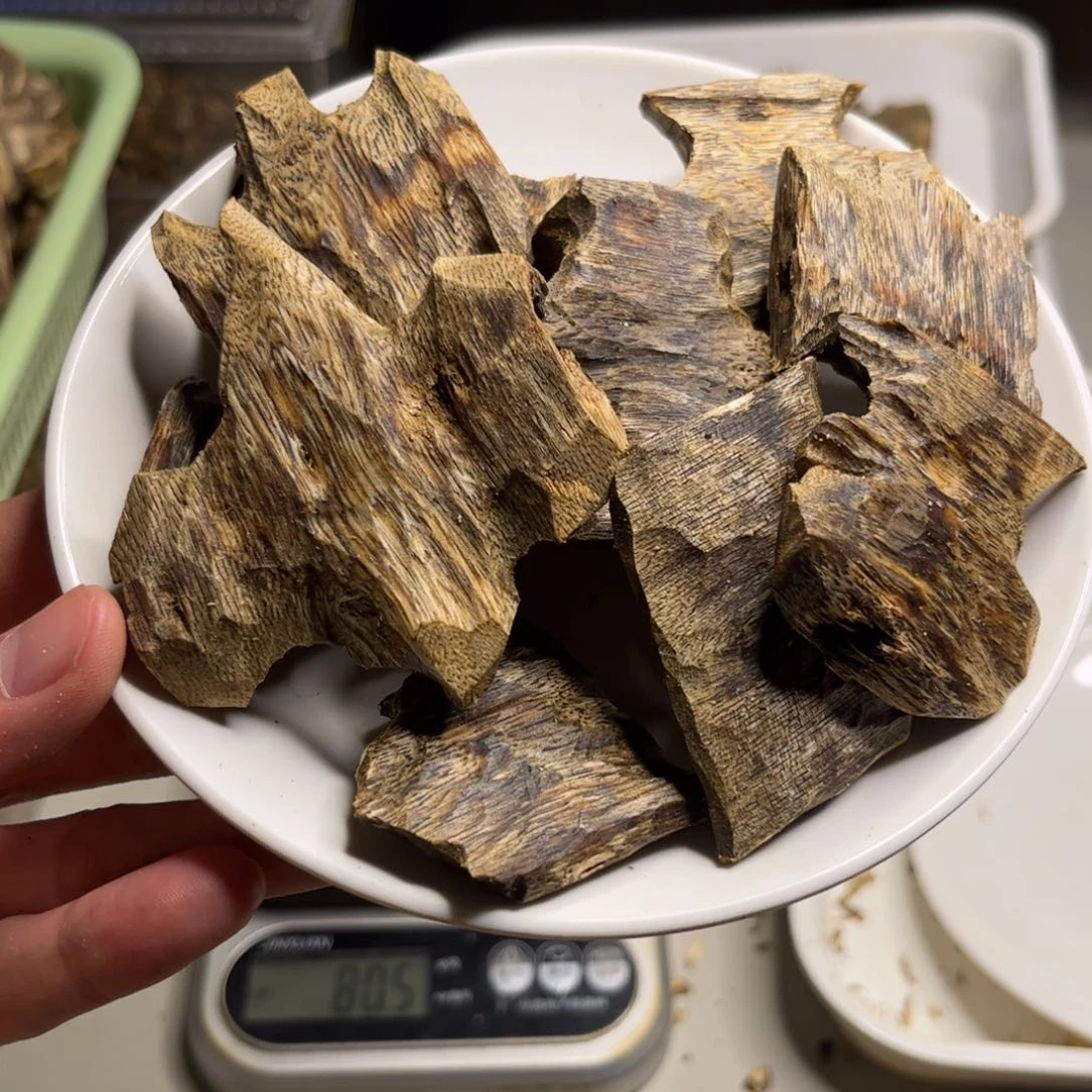 人***漠沉香碎屑沉香【指天椒】海南奇楠100克