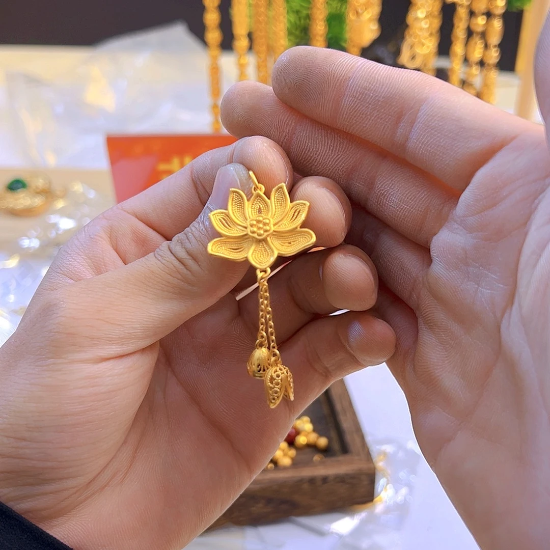 小****铜合金无莲花的吊坠