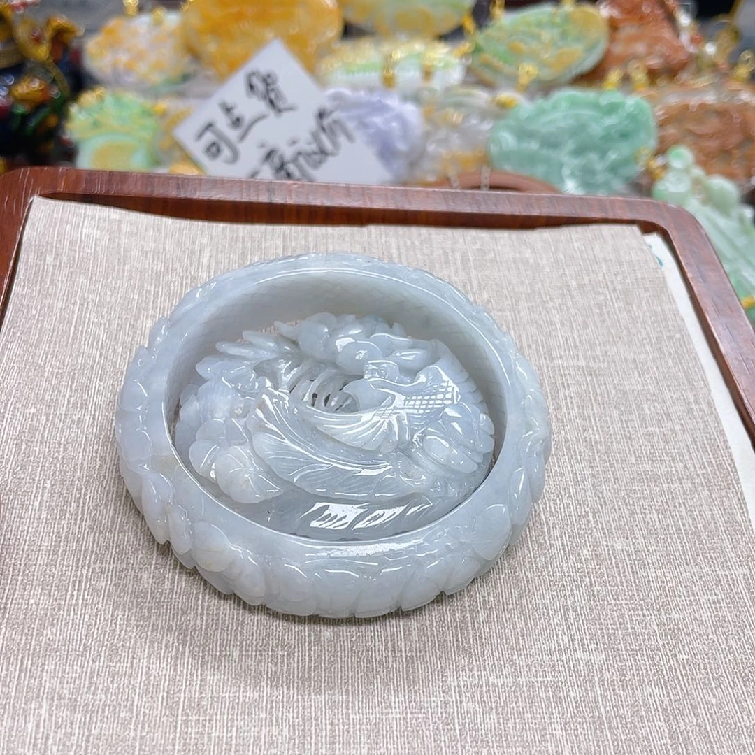 颈饰未镶嵌翡翠64圈囗
