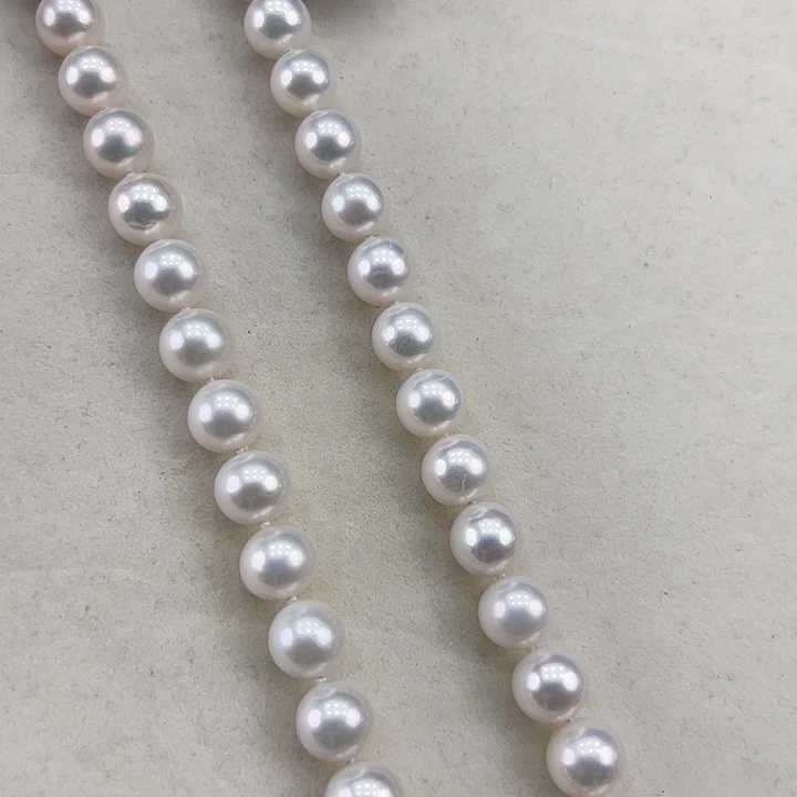 淡水珍珠银S925镶嵌颈饰➕10-11高品极光炫彩冷白