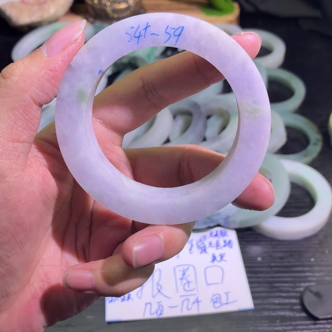 定制翡翠未镶嵌天然翡翠A货毛胚手镯定制
