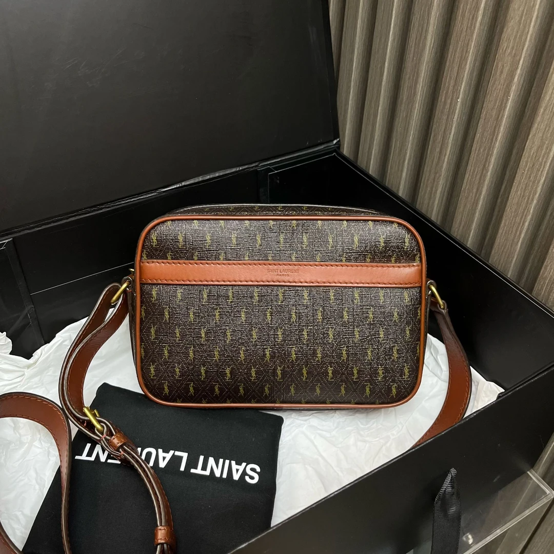 99新 YSL/圣罗兰 老花单肩包C684329 5452