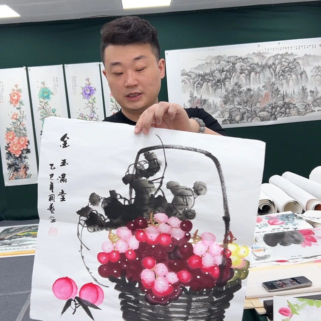 国画国画作品宣纸纯手绘
