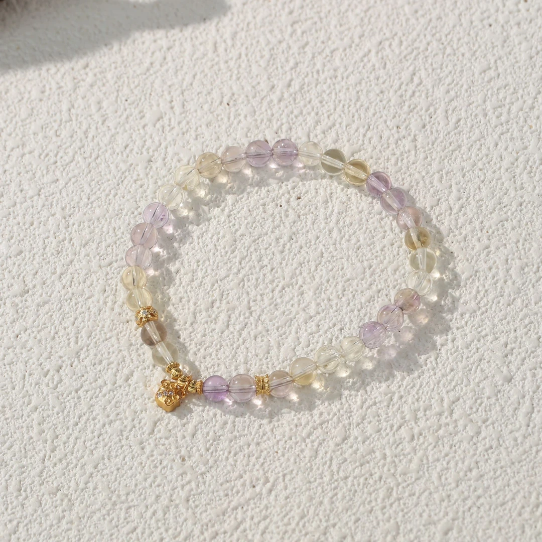 【才智双收】 水晶手串925（天然珠宝多样性发其一）