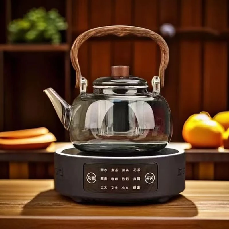 1黑单煮胖胖提梁壶高硼硅玻璃＋黑海于12档煮菜电陶炉多功能家用