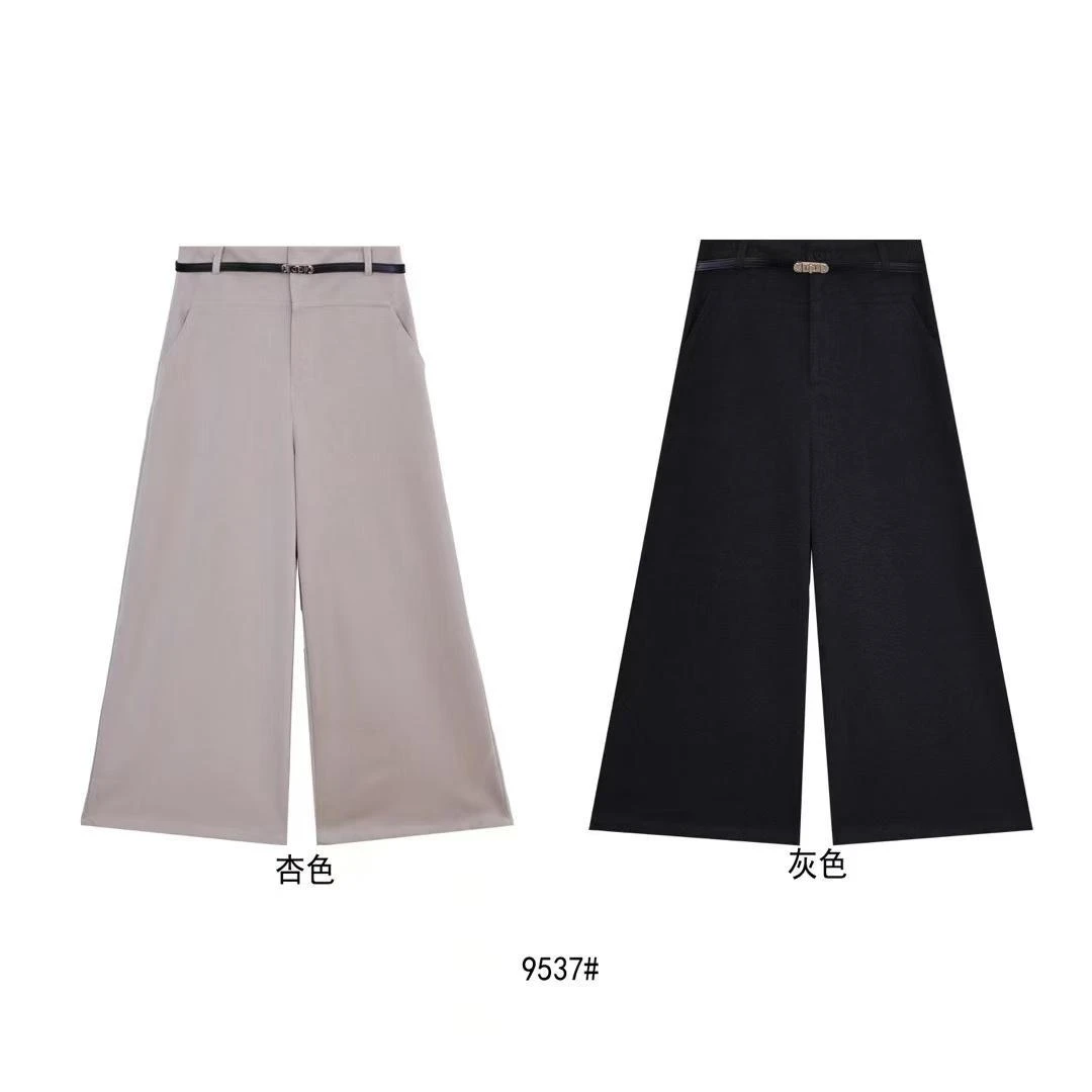 杨杨 北上广-9537新款复古阔腿休闲裤