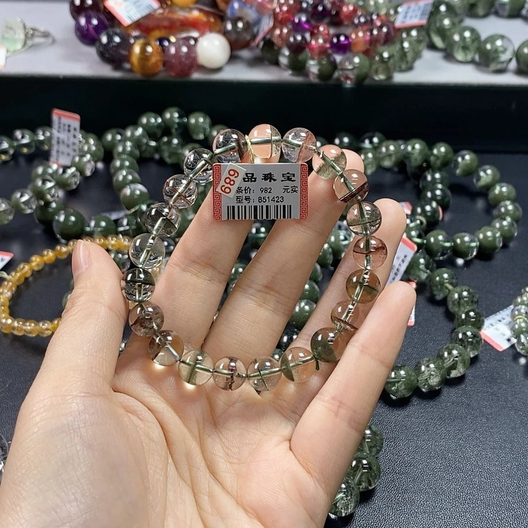 手链未镶嵌水晶绿幽灵851423