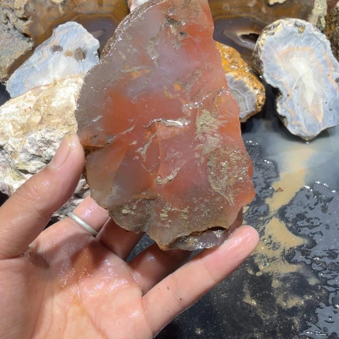 未镶嵌玛瑙/玉髓珠宝半成品