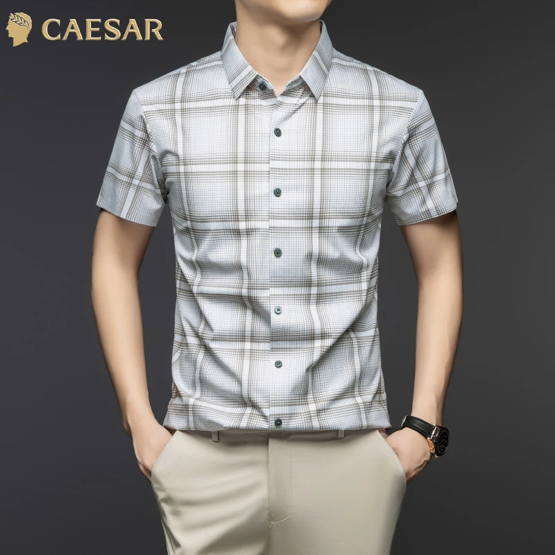 凯撒大帝2025年春夏季新品时尚百搭潮流亲肤透气男士夏季T恤