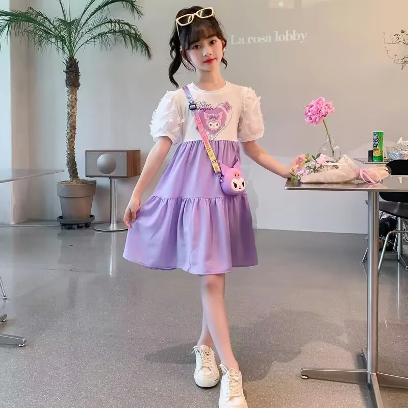 女童洋气可爱卡通甜美连衣裙夏季裙子韩版儿童小女孩夏装公主裙夏