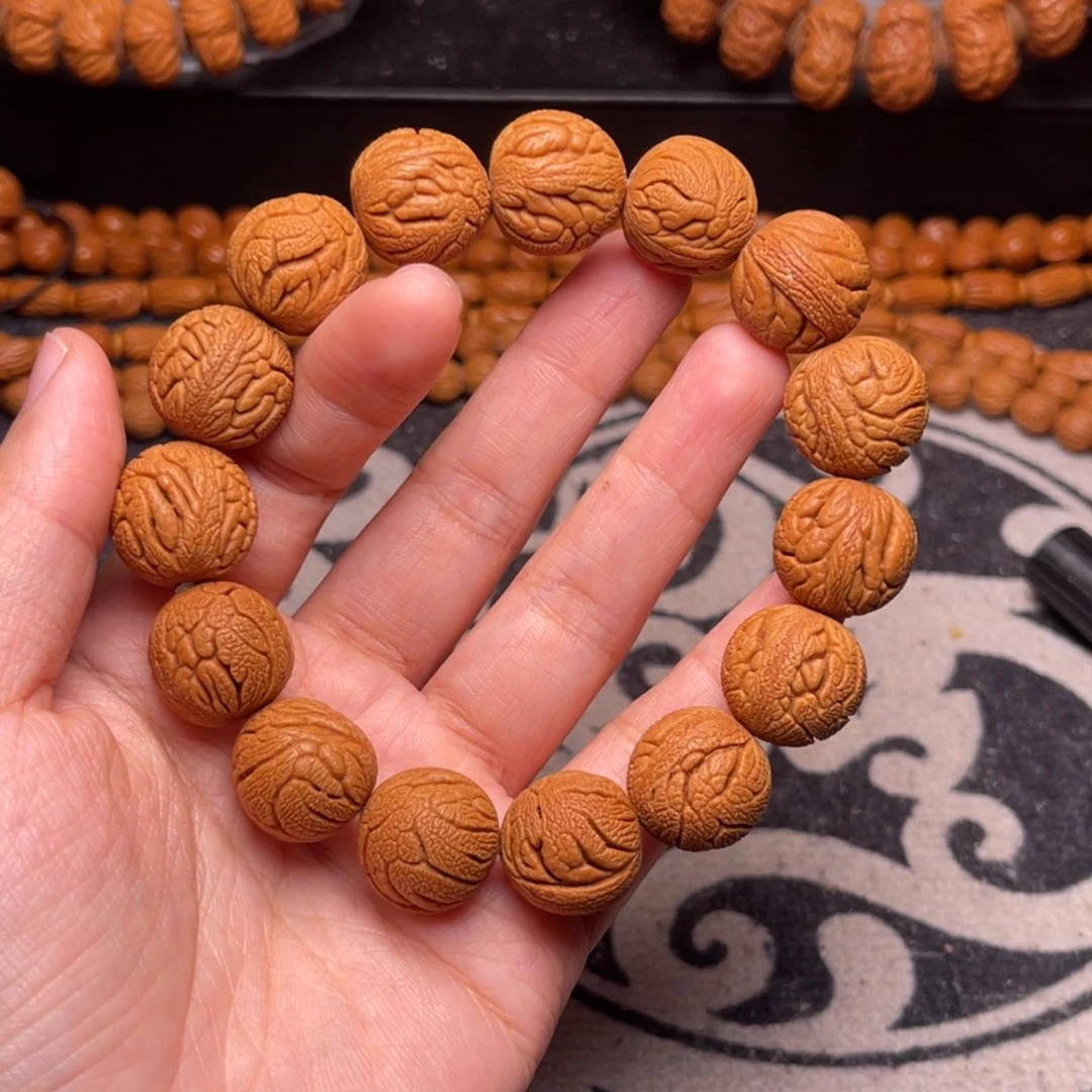 手串桃核龙纹龙珠18