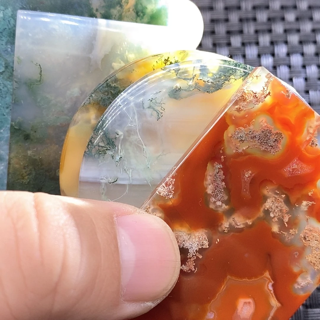 玛瑙/玉髓颈饰未镶嵌蒜**肉