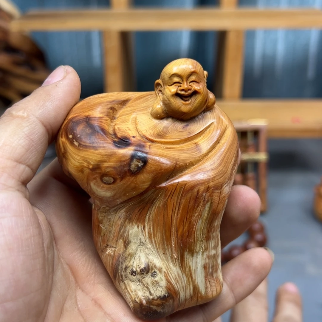 用***0木崖柏木摆件手把件