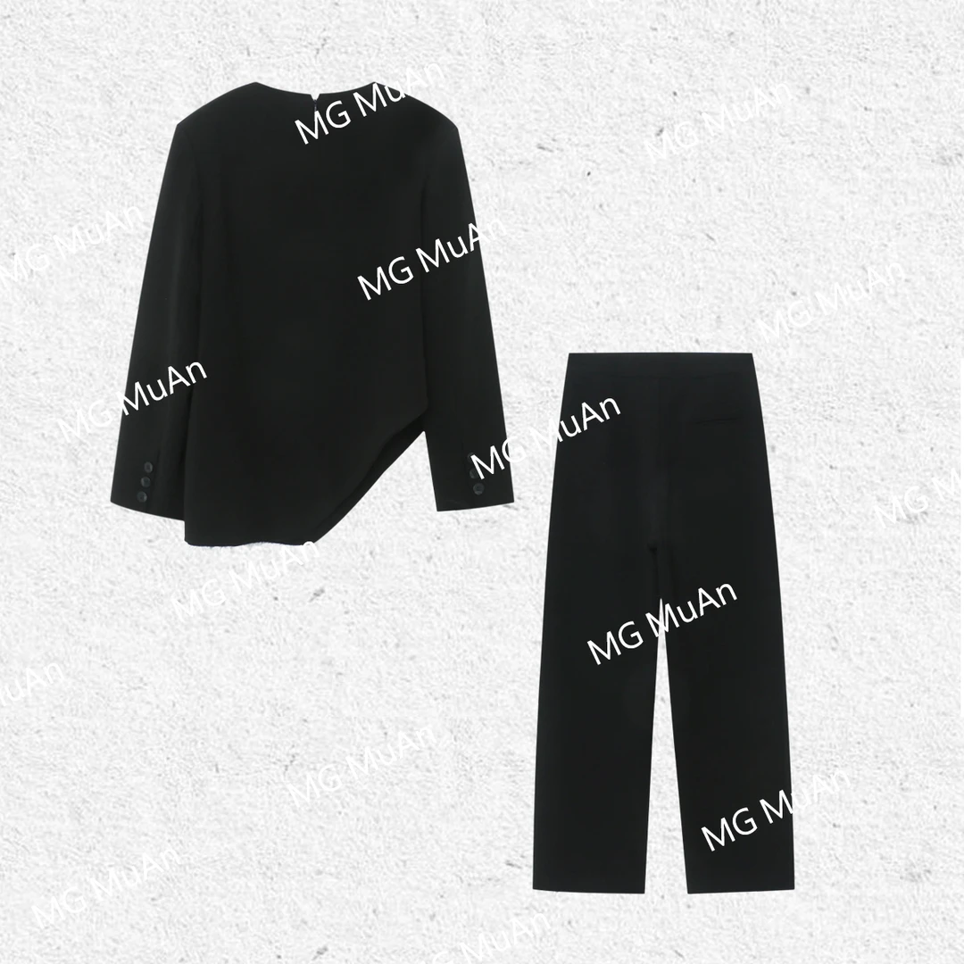 【红人之夜套装】定制TR西装料高级套装长袖两件套女YJ-23081-1