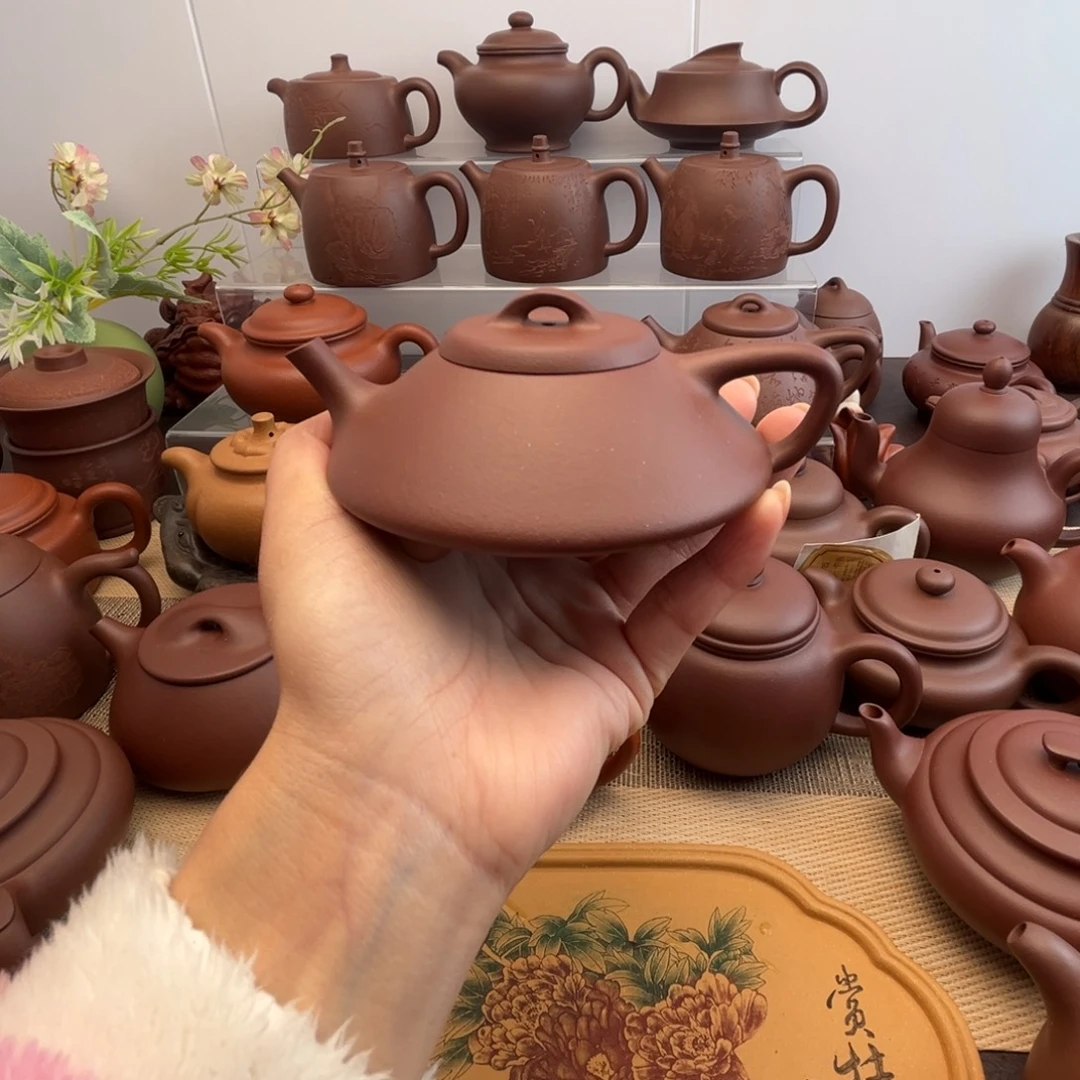 紫砂茶壶黄龙源底槽清合瓢