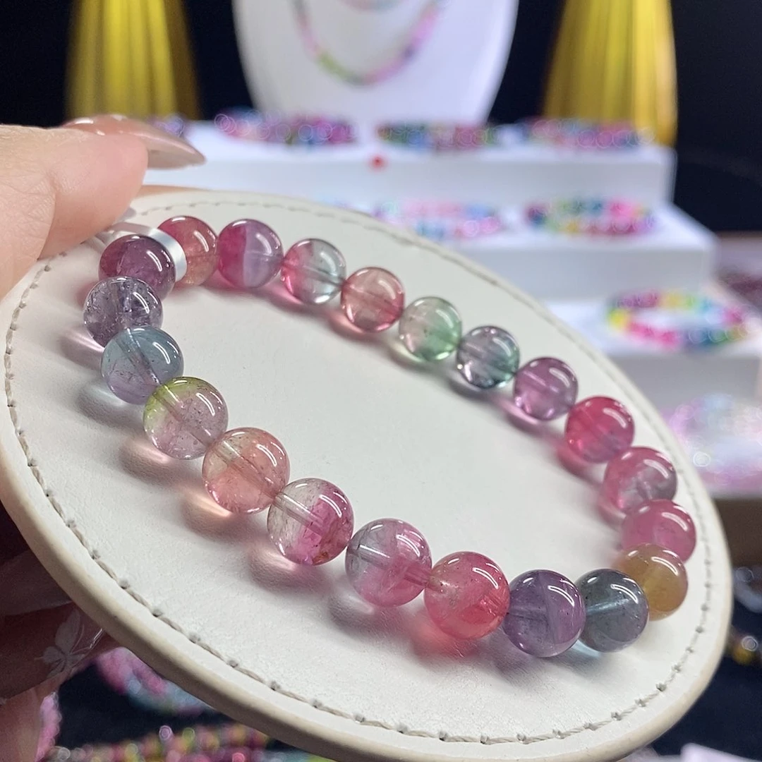 未镶嵌手链碧玺西瓜