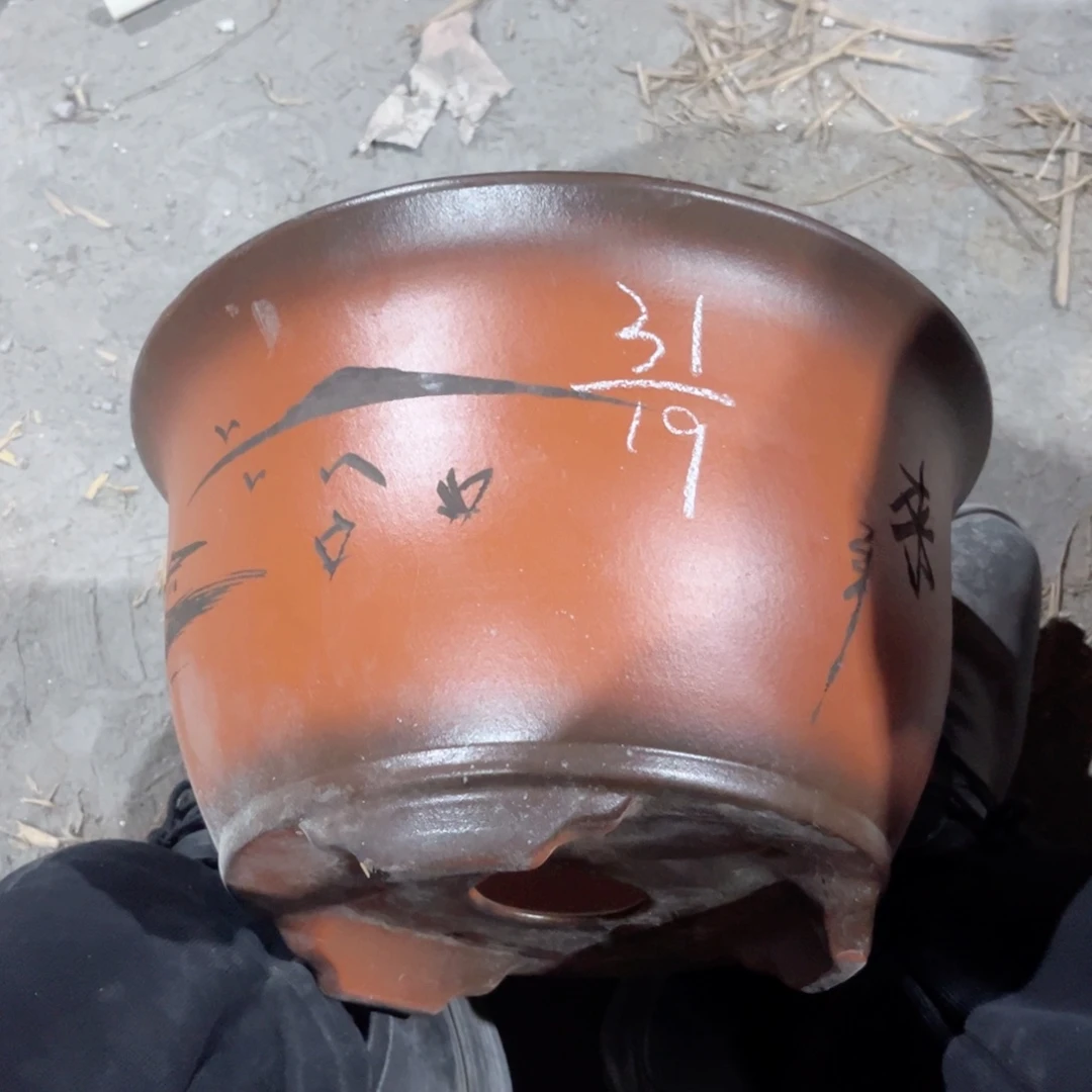 紫砂宜兴紫砂花盆，现货发