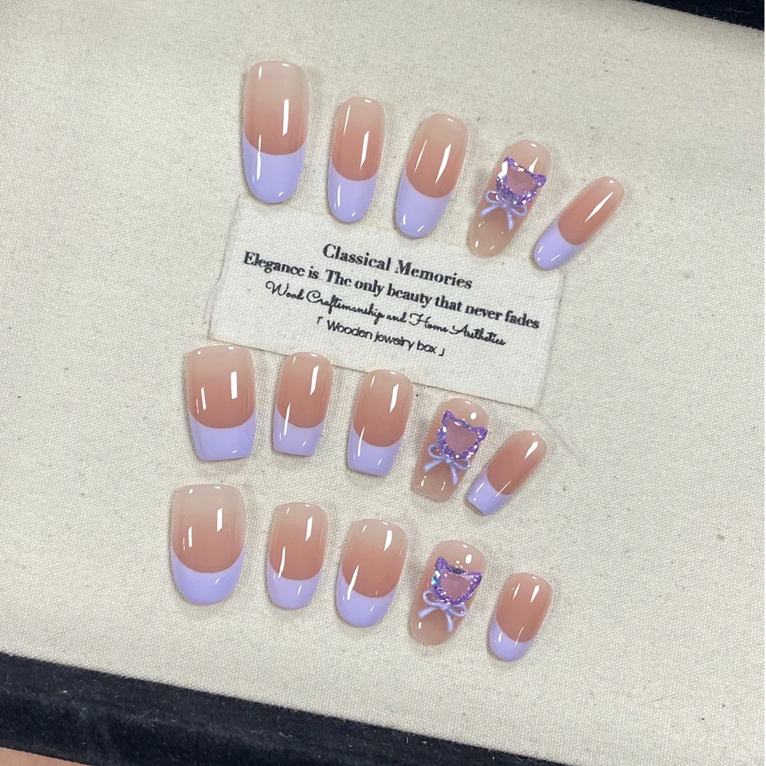 显白 法式纯欲 新款【图多盖洛】JD2092 纯手工穿戴甲高级感