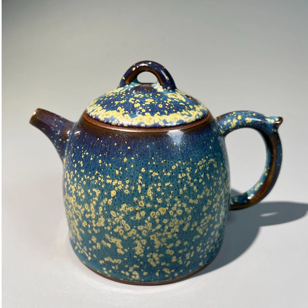 精品手工炭烧茶壶钧瓷壶秦权248ml