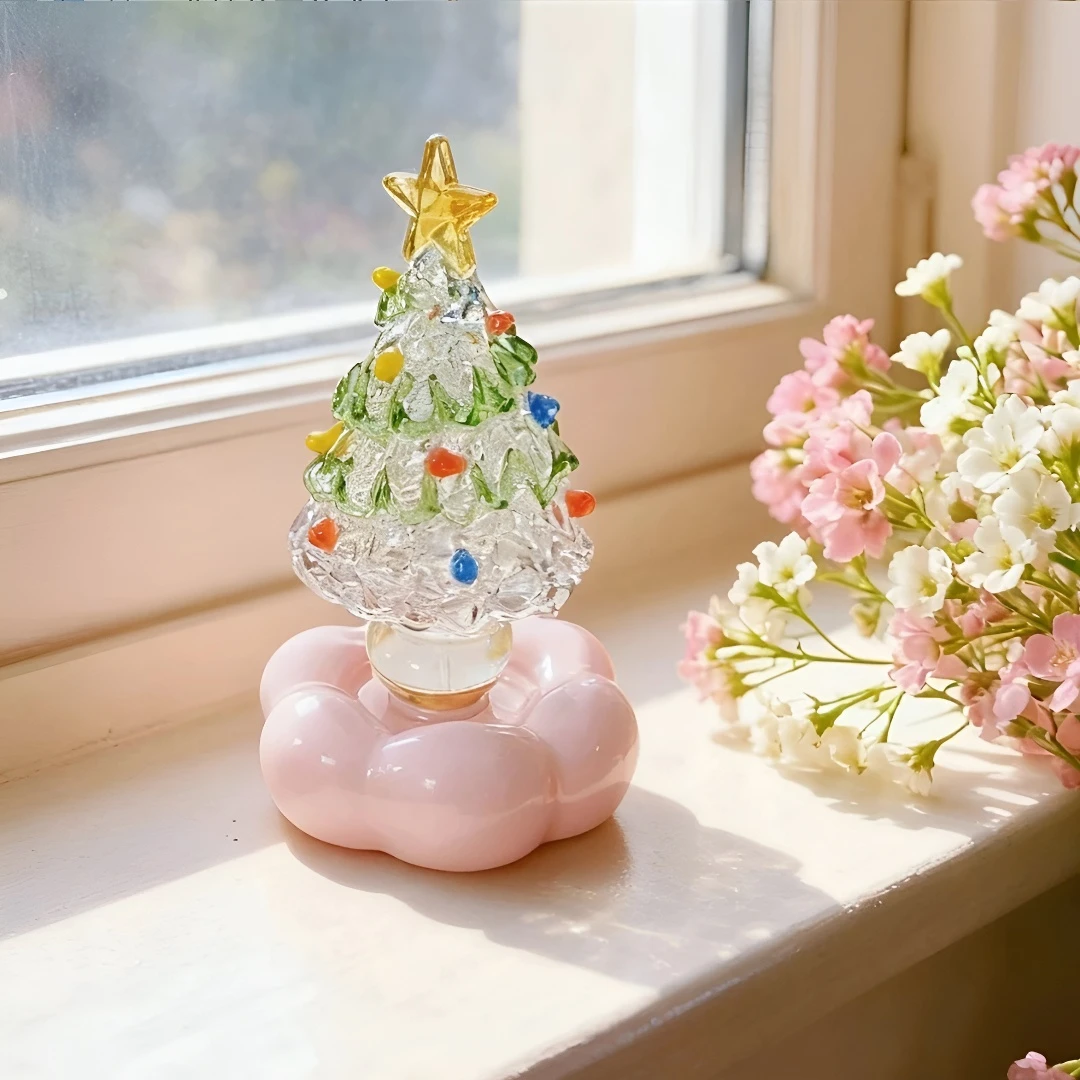 转转琉璃圣诞树景德镇陶阳新村同款网红小清新桌面摆件高颜值送礼