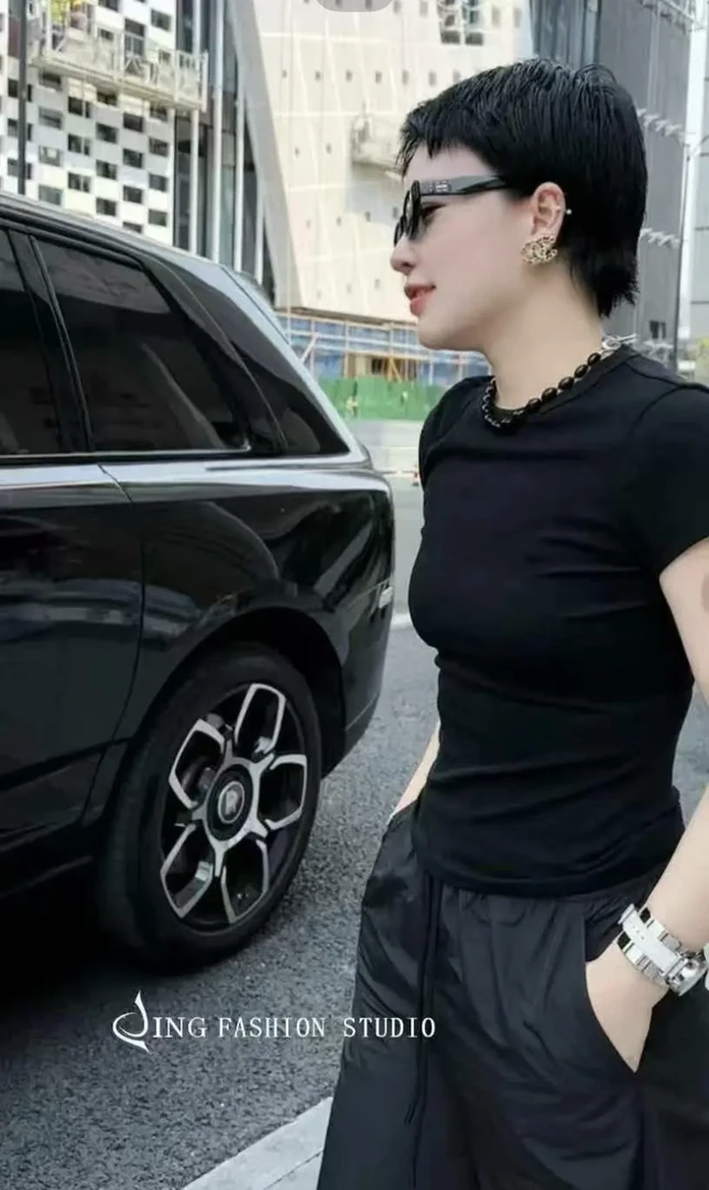 《魔力T》高定超舒服T恤678时尚休闲短袖女装轻奢打底上衣圆领百搭
