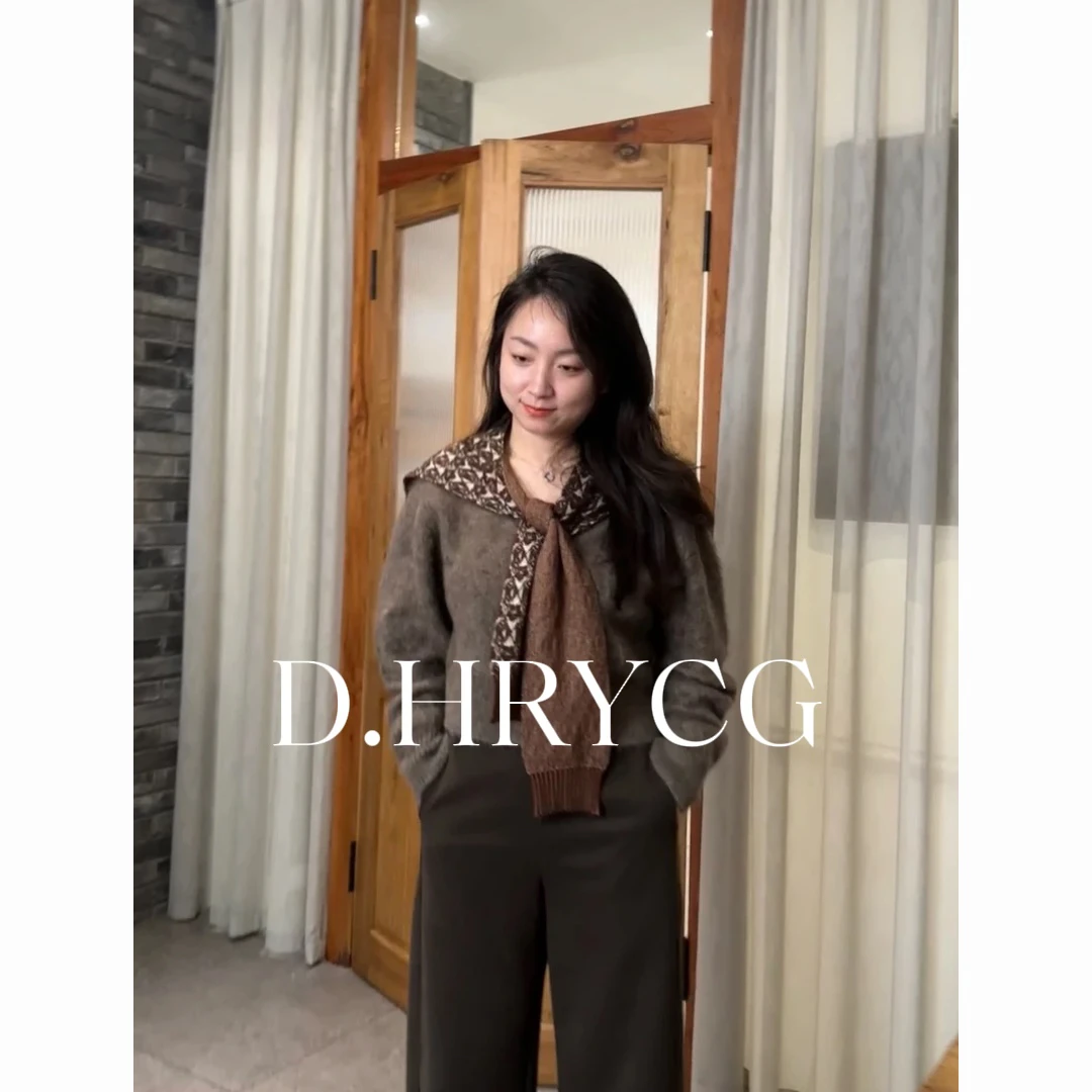 捡漏！设计款咖色提花披肩