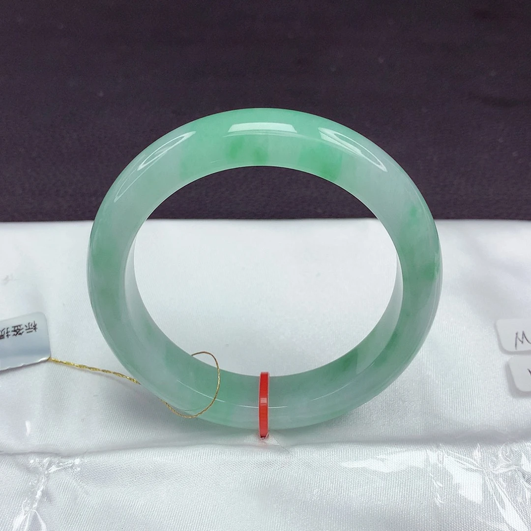 翡翠未镶嵌手镯54圈679