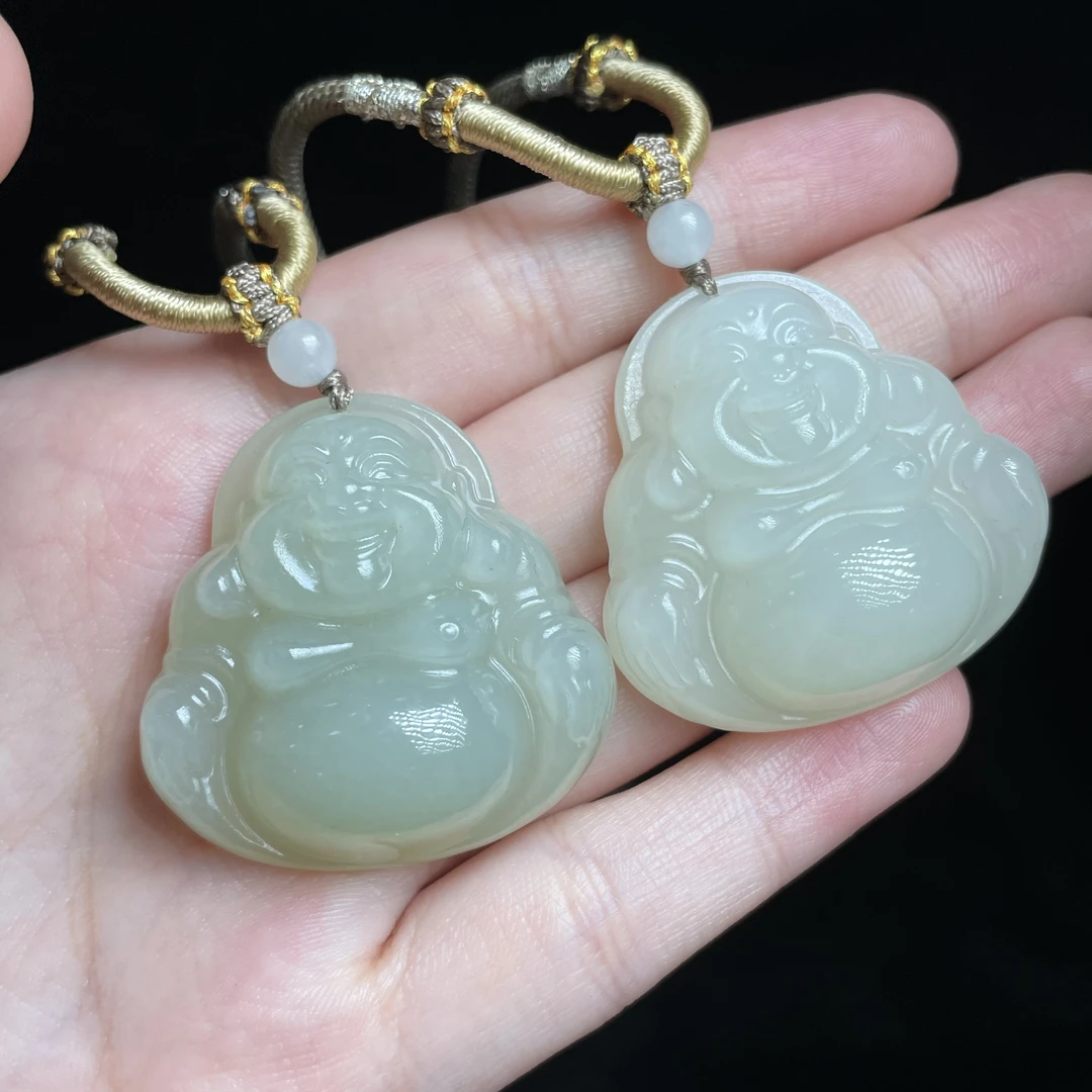 【玉总珠宝】天然和田玉佛公吊坠项链首饰多样性发一CAN1420400