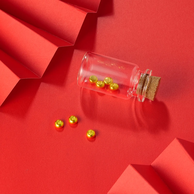 足金999金豆豆一克一颗 多样性发一 90001