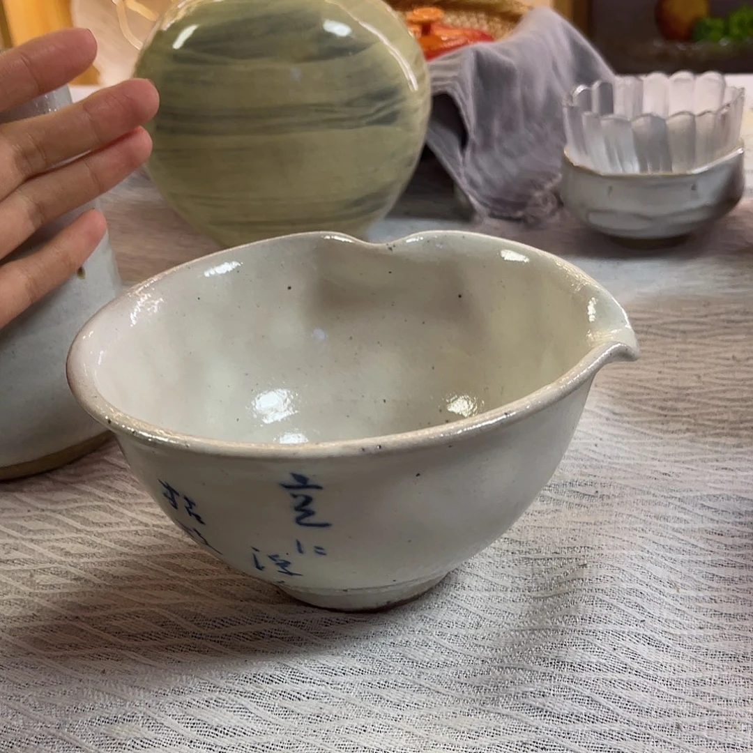 瓷片粉引片口钵子来咯26