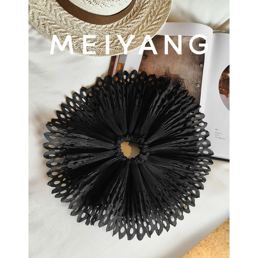 非金属布艺耳饰 A美洋MEIYANG 剪纸发圈 -弹力百搭发绳发饰-周五