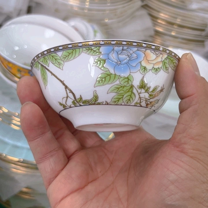 瓷片琴瑟四寸蘸料碗六个哇塞