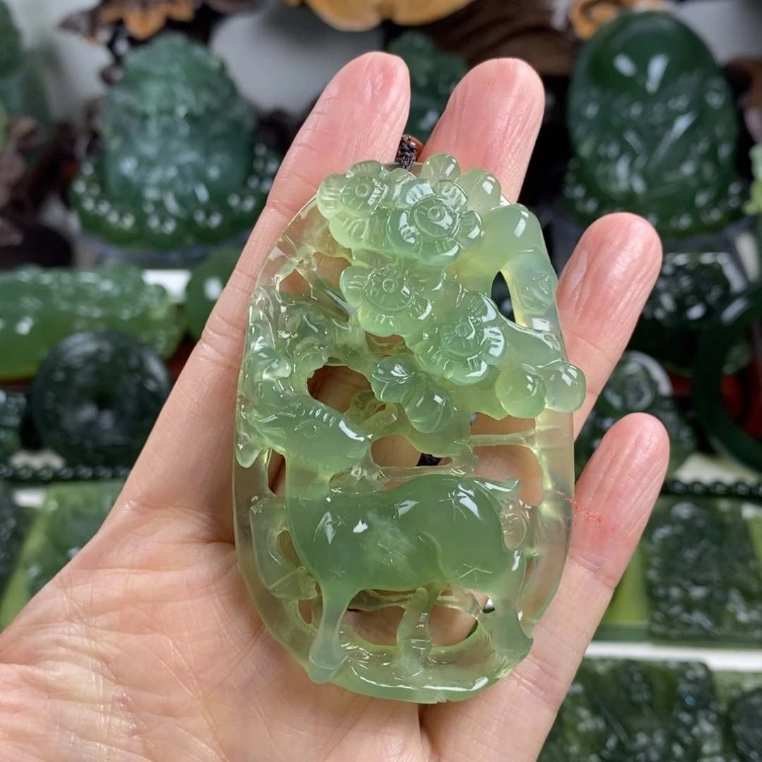 岫玉未镶嵌挂件挂件