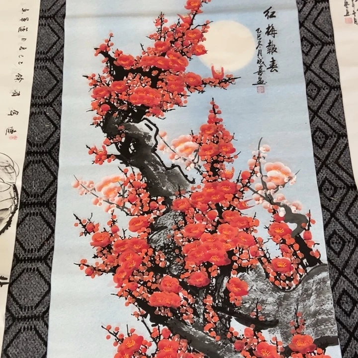 枕书斋画廊的直播间