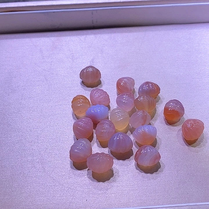 未镶嵌颈饰玛瑙/玉髓贝壳一个