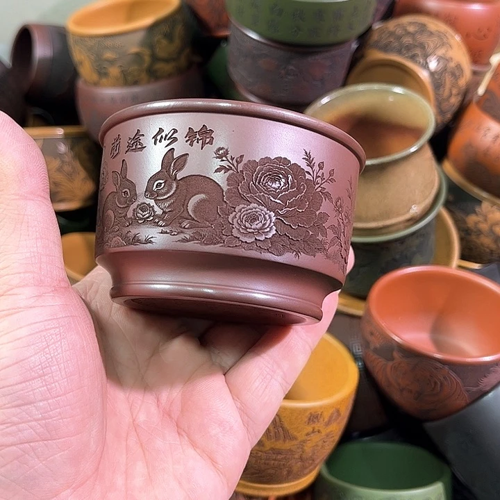 茶杯紫砂全手工紫砂主人杯