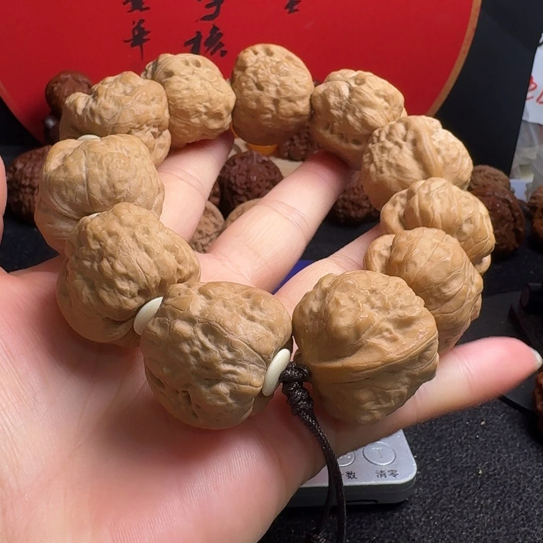文玩核桃把件蛤蟆串