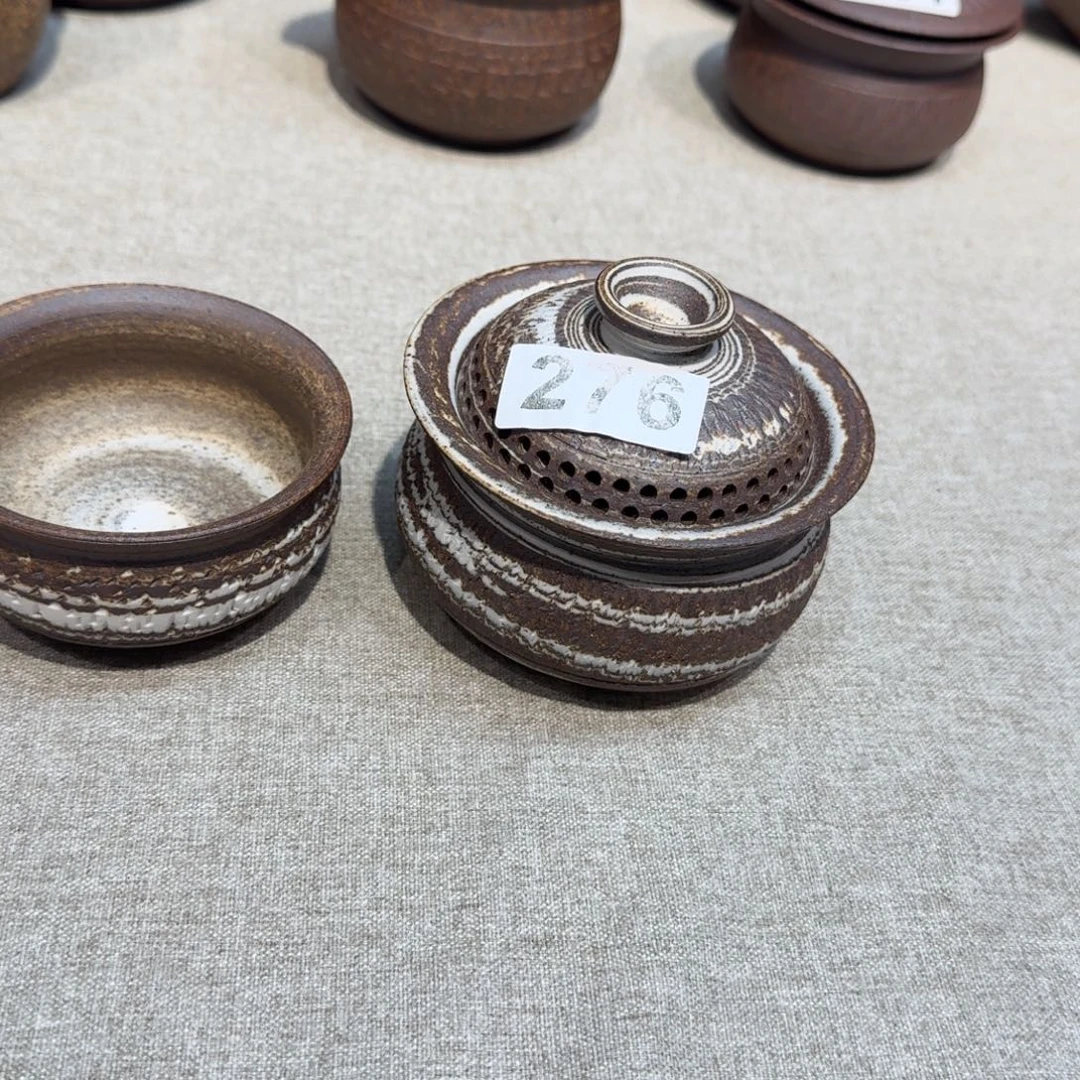粗瓷茶具素色盖碗