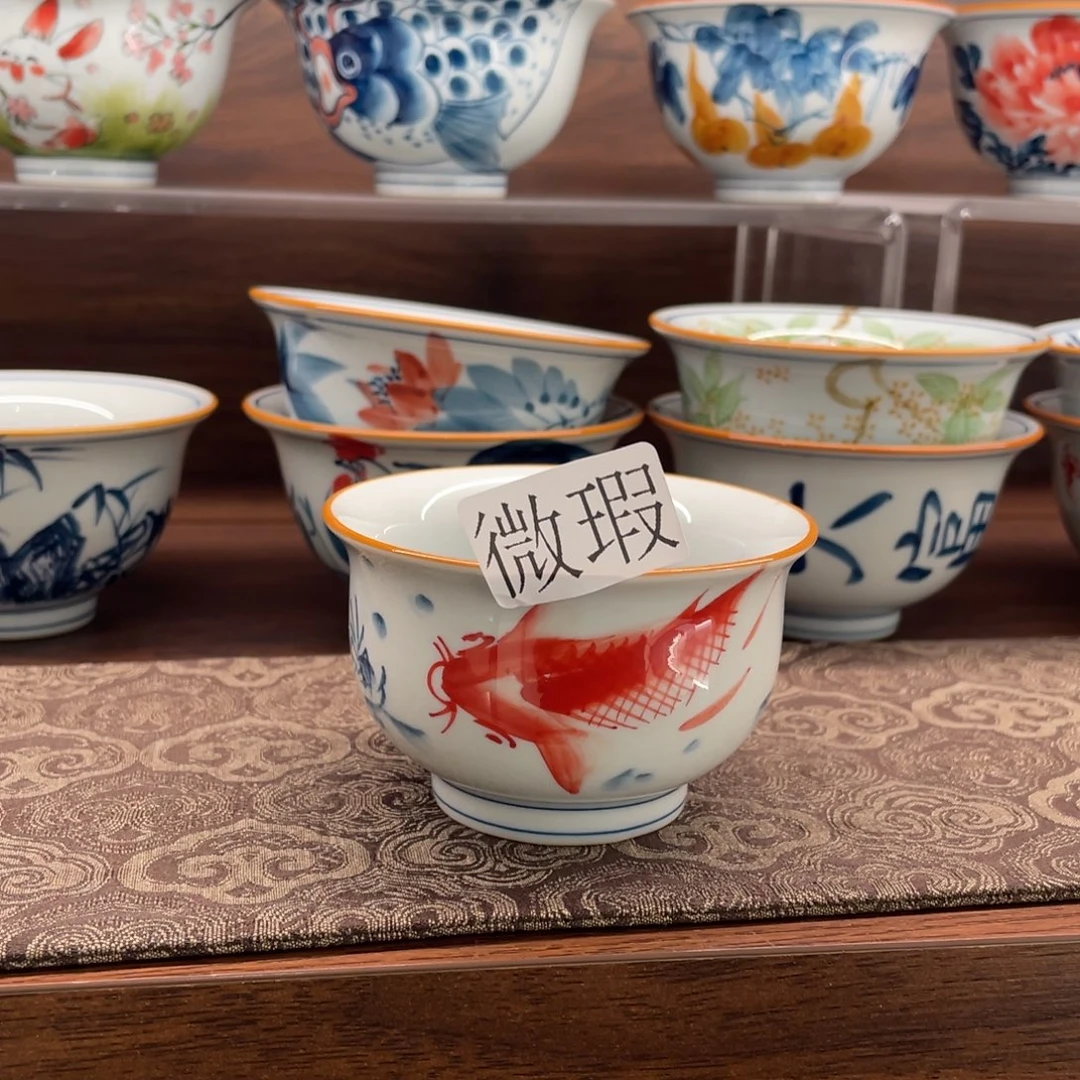 微瑕釉下彩纯手绘
