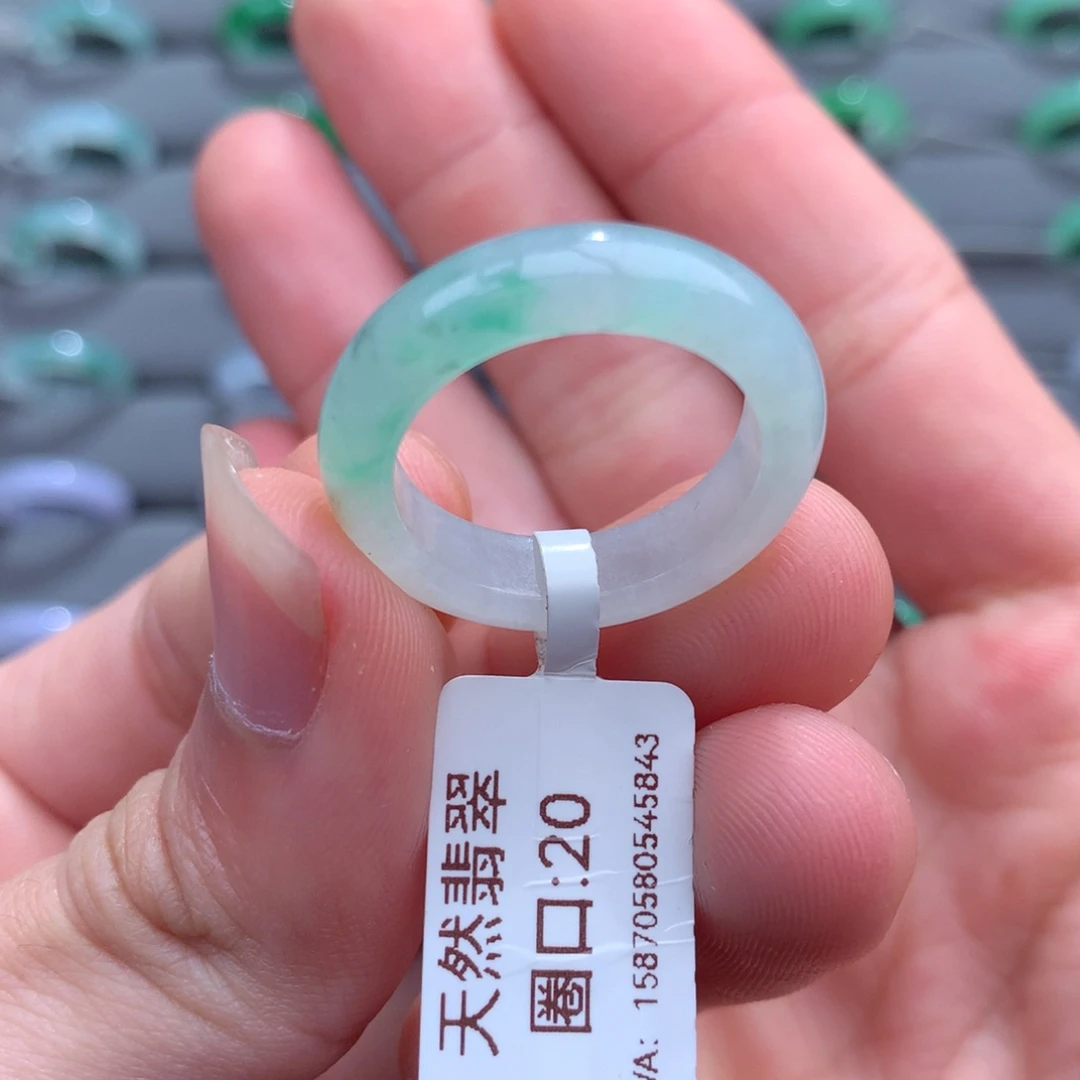 翡翠戒指未镶嵌天然