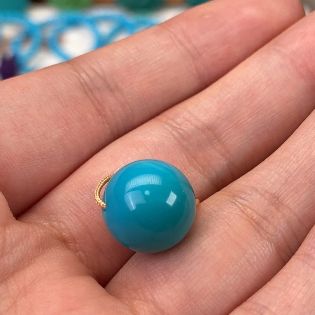 绿松石未镶嵌圆珠2260