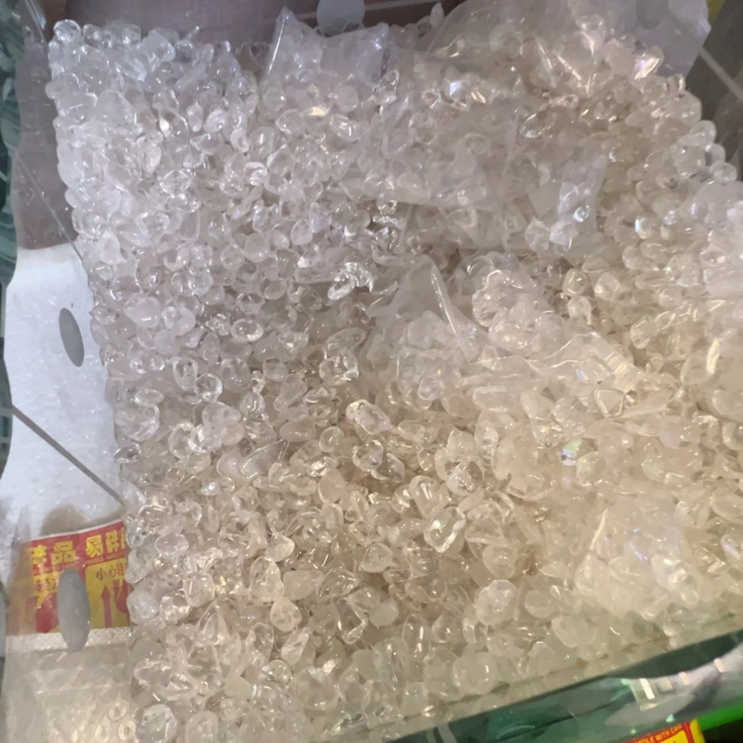 水晶摆件未镶嵌?*白水晶碎石一公斤