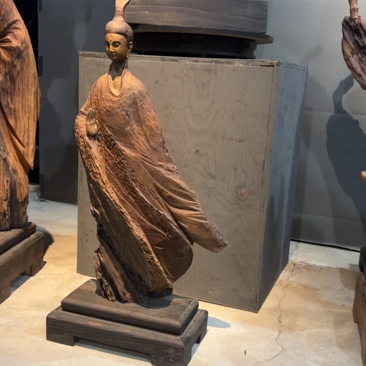 射***者木根雕摆件纯手工制作