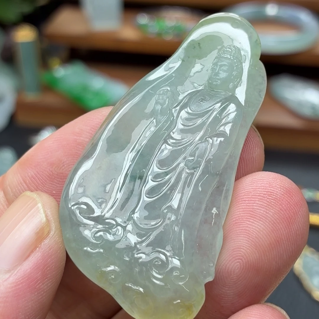 颈饰未镶嵌翡翠大日如来