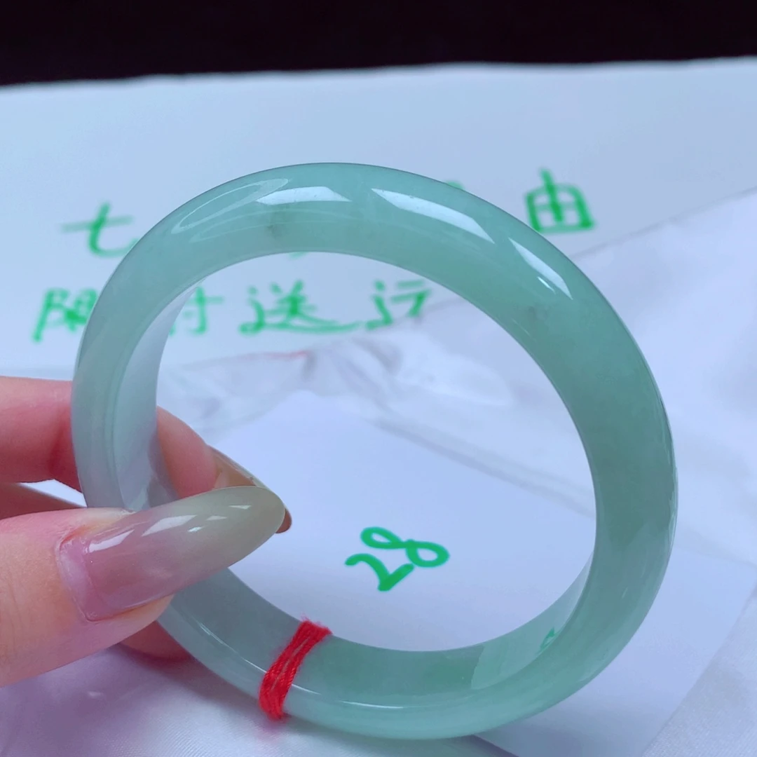 未镶嵌手镯翡翠天然缅甸翡翠A货手镯 28号